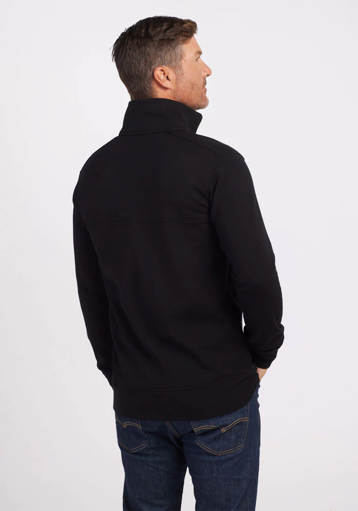 Mason 1/4 Zip - Black - Image 5