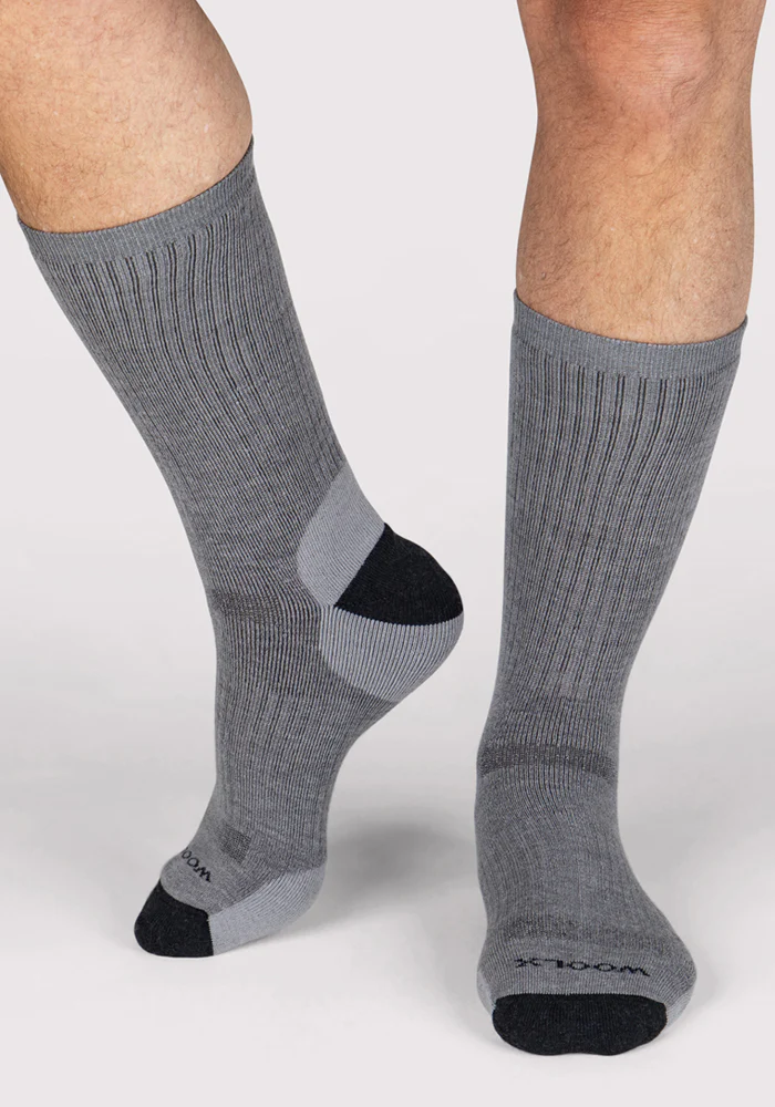Mens Core Crew Socks - Grey - Image 3