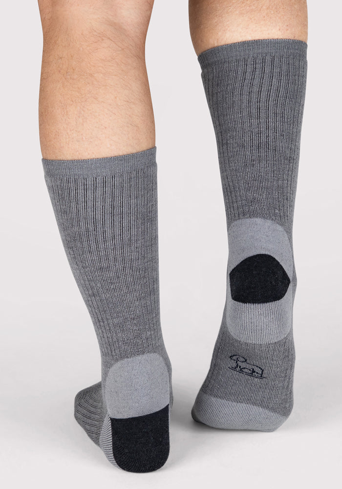 Mens Core Crew Socks - Grey - Image 6