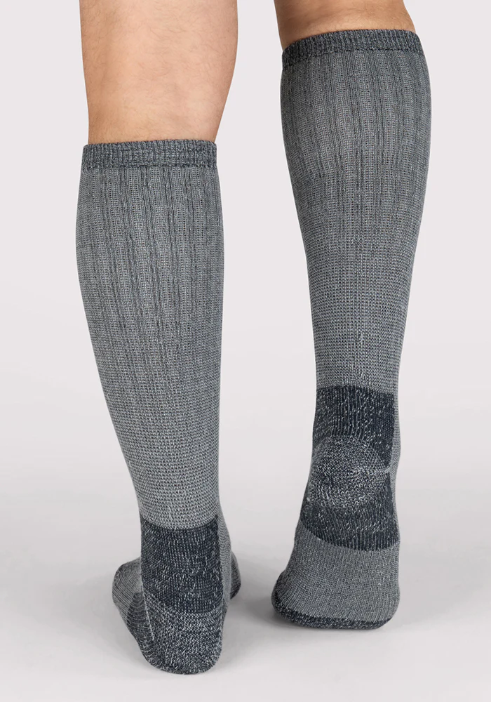 Mens Extreme Over The Calf Socks - Charcoal Heather - Image 6