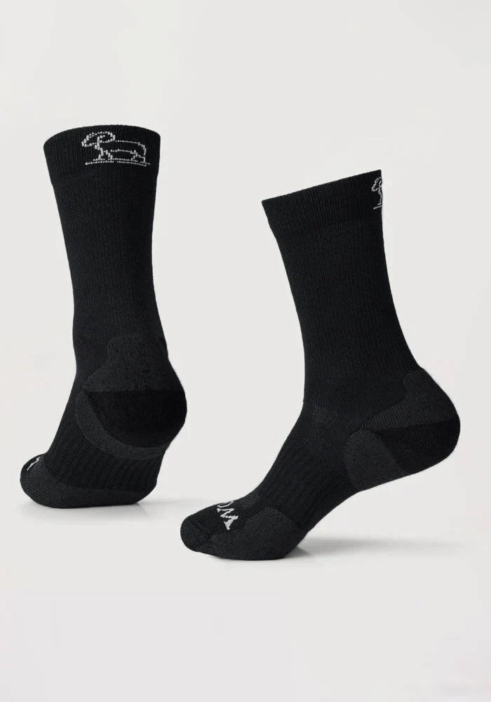 Womens Harbor Crew Sock - Black - Image 8