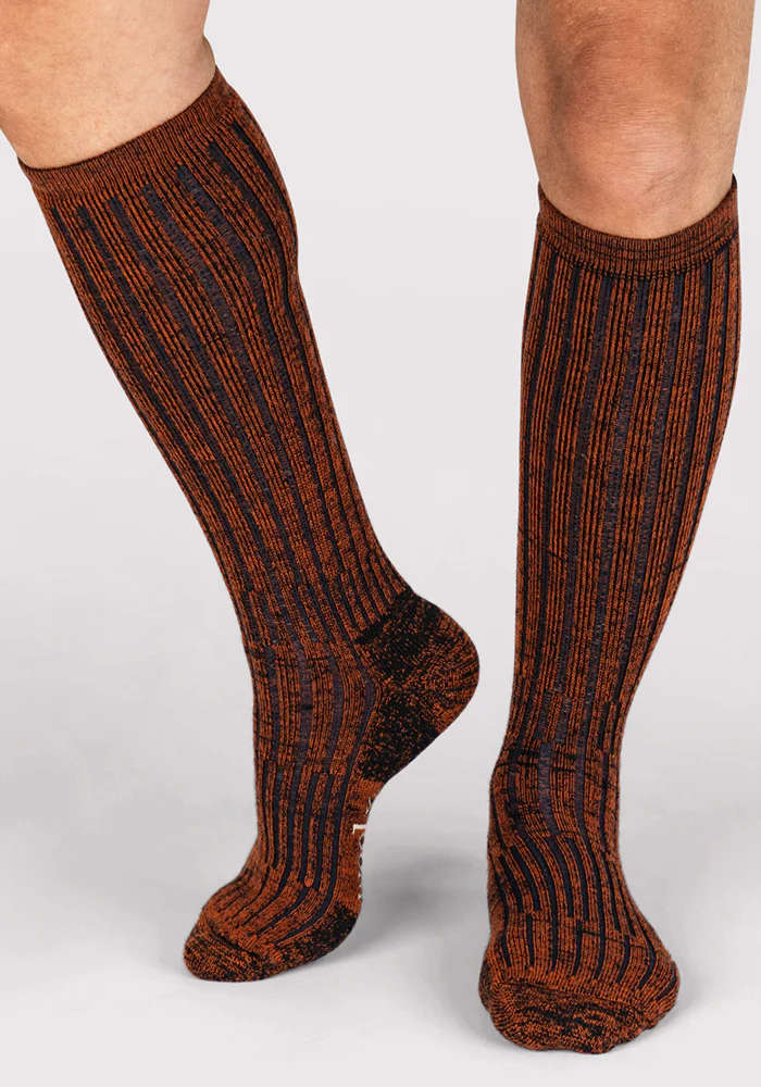Mens Joey Mid Calf Socks - Cinnamon Spice - Image 6