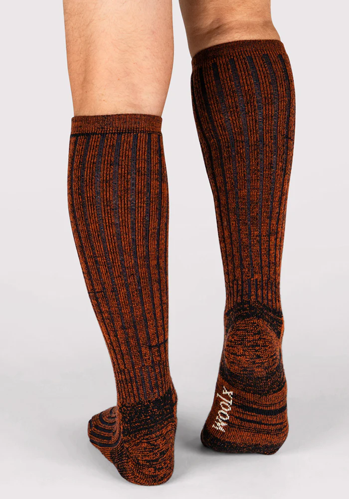Mens Joey Mid Calf Socks - Cinnamon Spice - Image 7