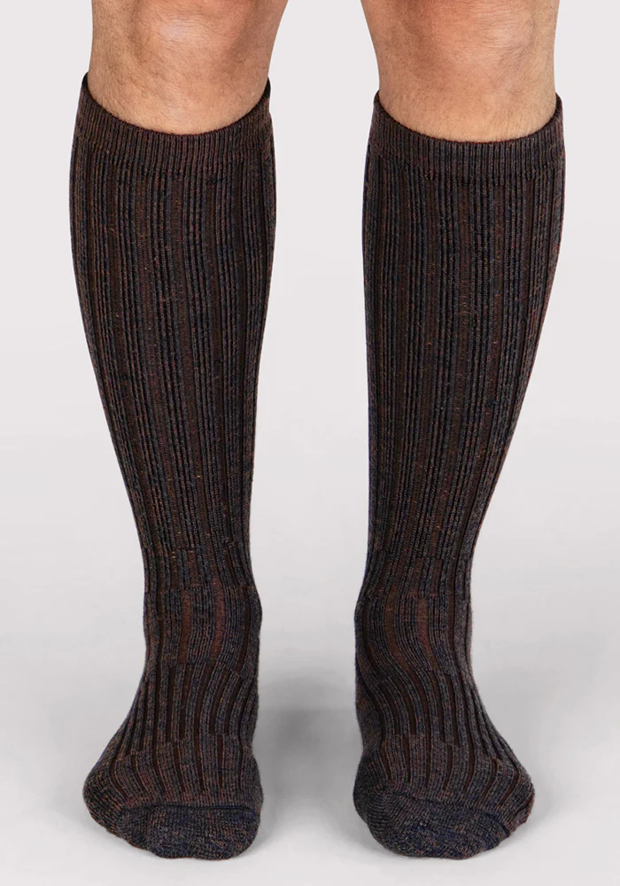 Mens Joey Mid Calf Socks - Dark Espresso - Image 4