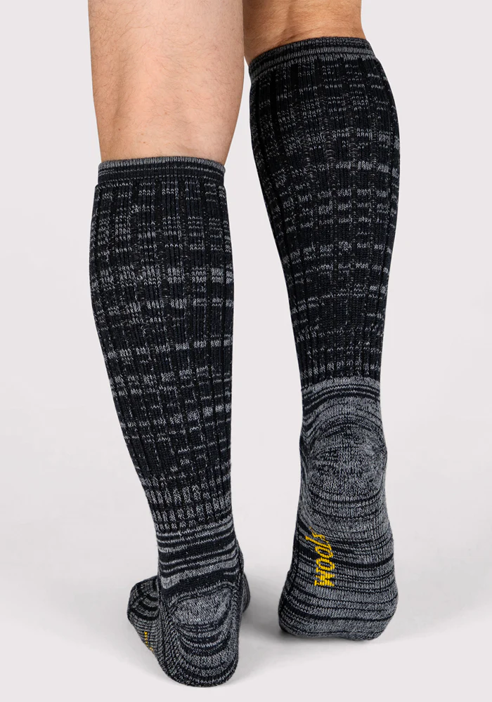 Mens Joey Mid Calf Socks - Dark Navy Marled - Image 8