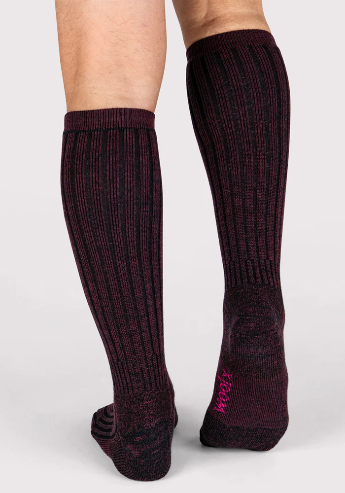 Mens Joey Mid Calf Socks - Warm Violet - Image 6