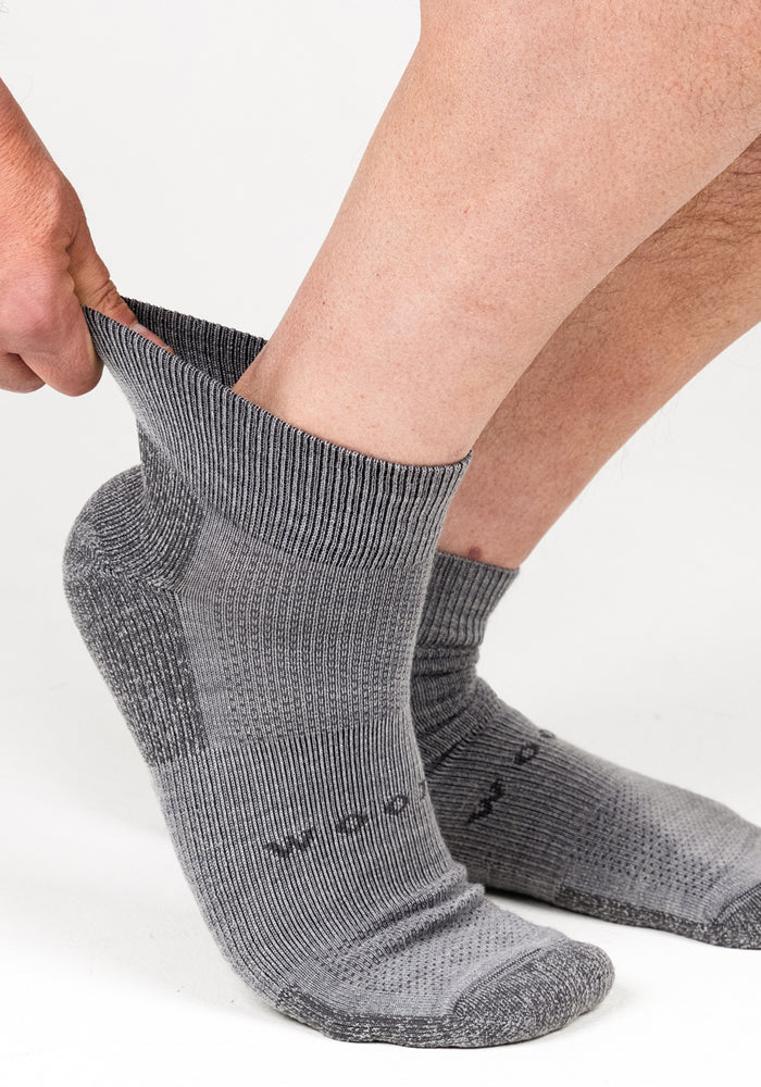 Mens Rambler Ankle Sock - Pebble - Image 6