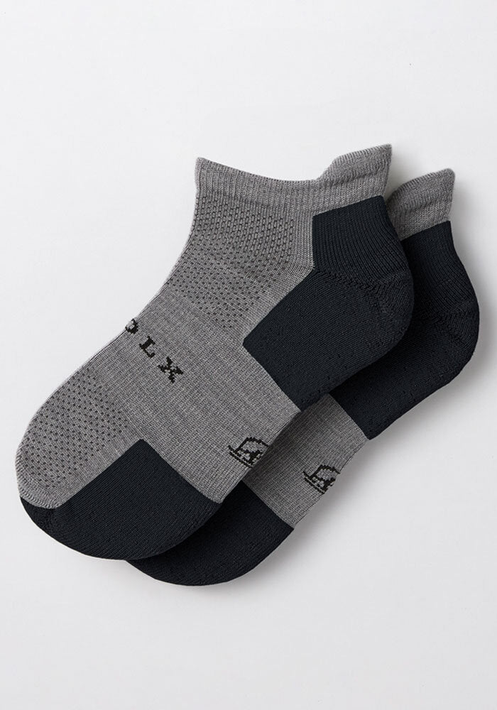 Mens Rowan No Show Socks - Pebble