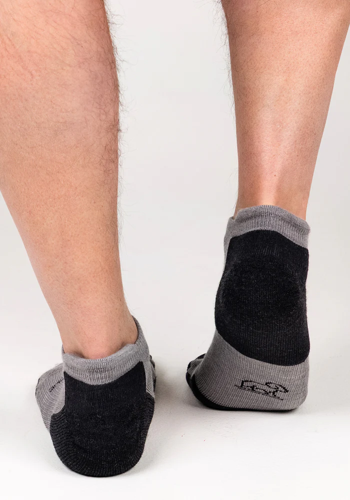 Mens Rowan No Show Socks - Pebble - Image 10
