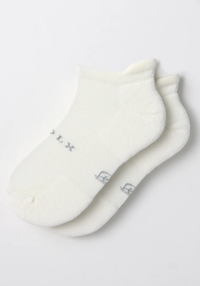 Mens Rowan No Show Socks - White Lightning