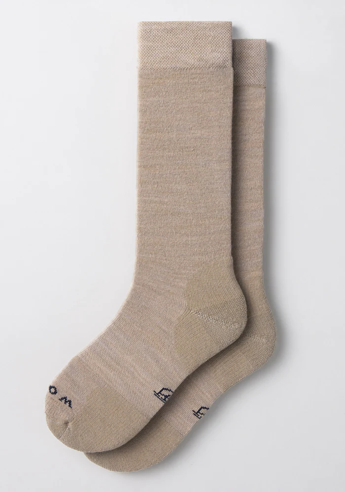 Mens Chandler Mid Calf Socks - Simply Taupe