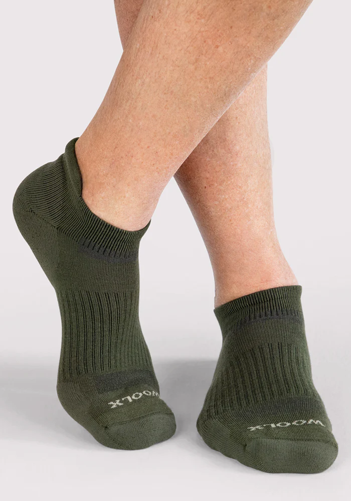 Mens Rowan No Show Socks - Winter Moss - Image 4