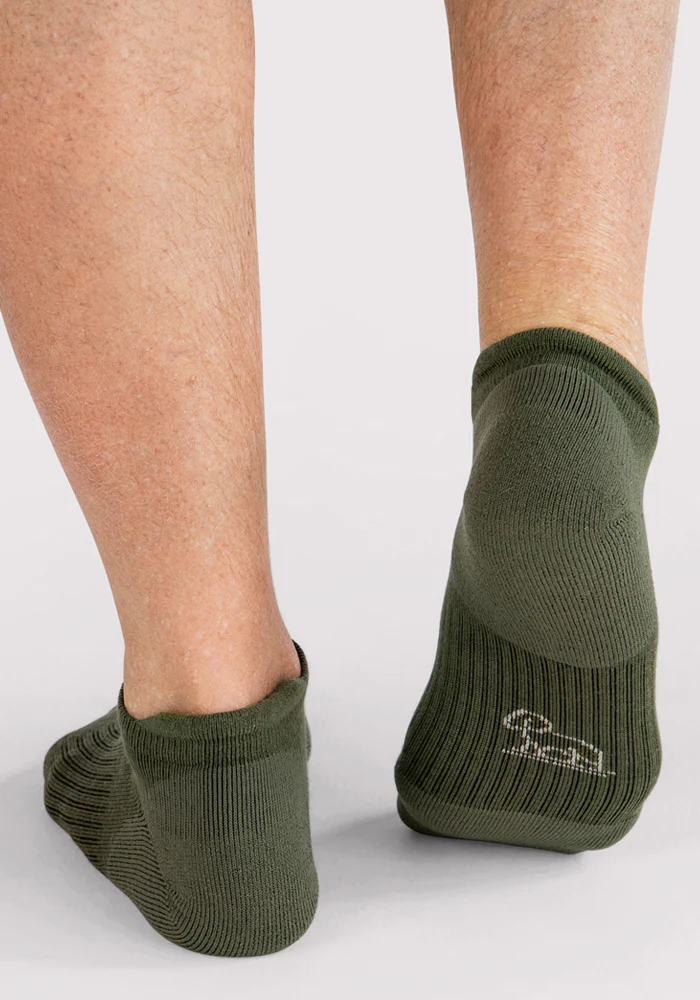 Mens Rowan No Show Socks - Winter Moss - Image 6