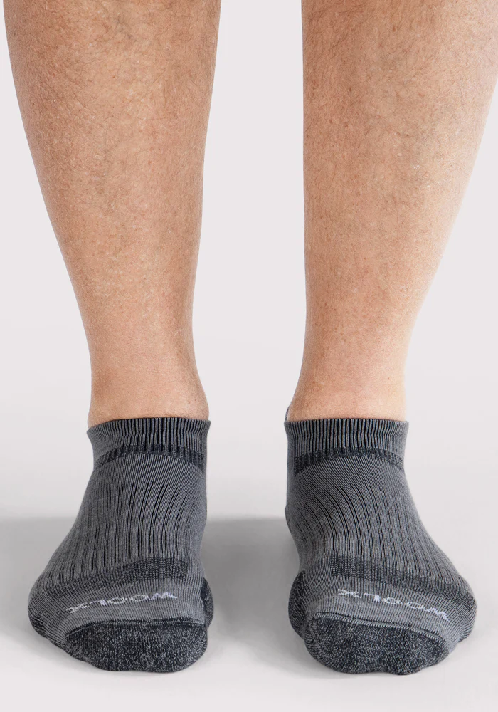 Mens Rowan No Show Socks - Grey - Image 3