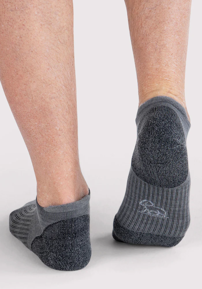 Mens Rowan No Show Socks - Grey - Image 6