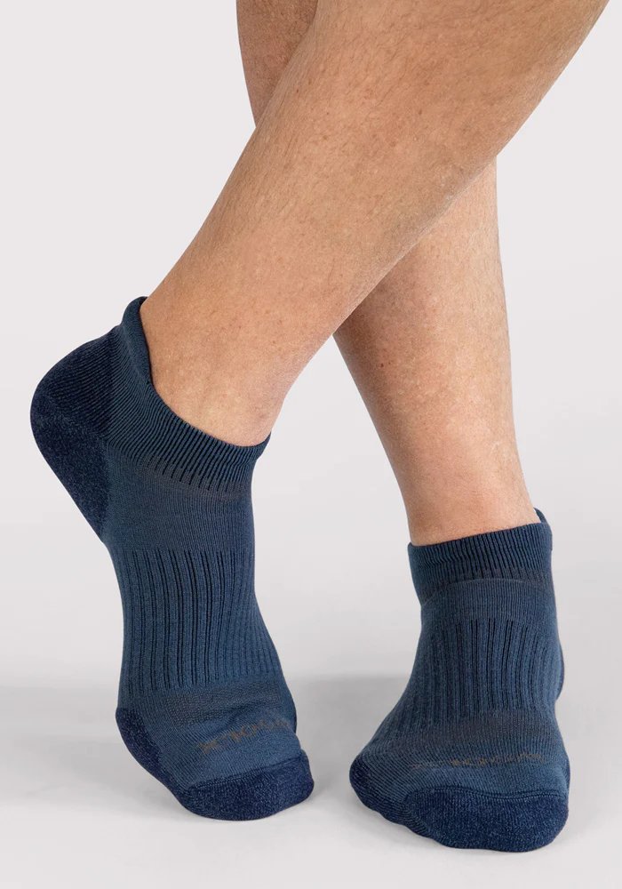 Mens Rowan No Show Socks - Majolica Blue - Image 4