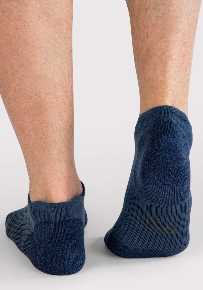 Mens Rowan No Show Socks - Majolica Blue - Image 6