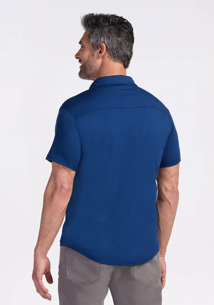 Endi Full Button Down Shirt - Estate Blue - Image 5