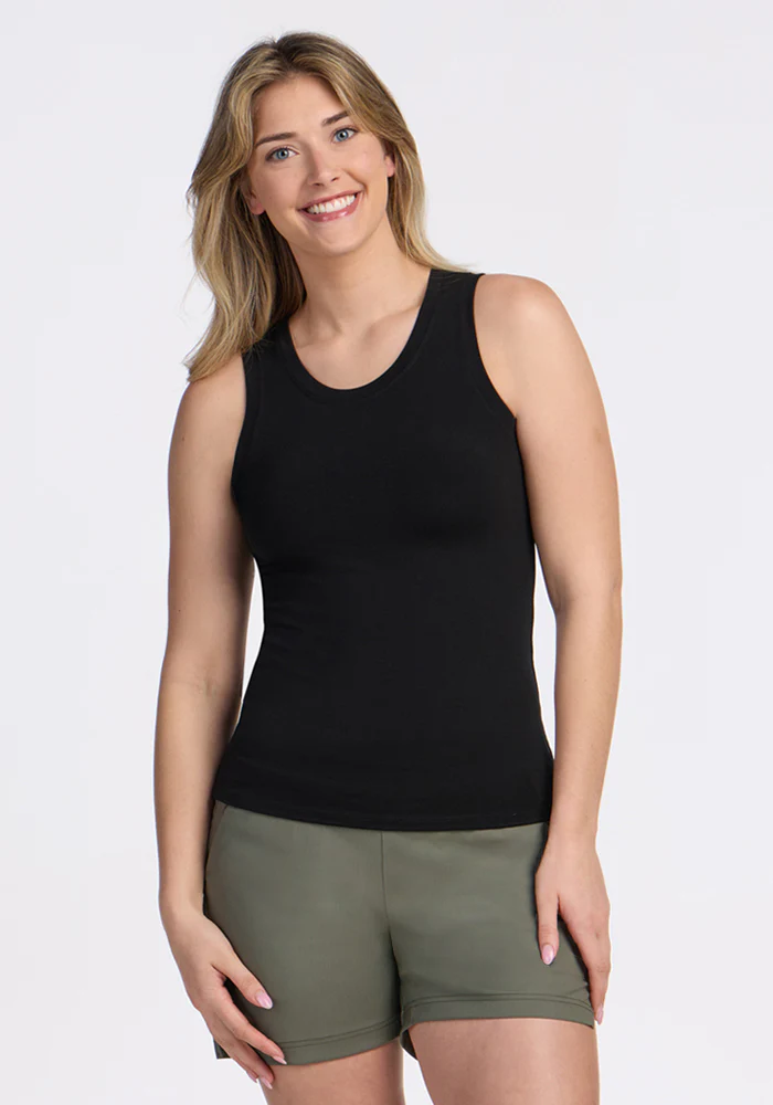 Ava Tank Top - Black - Image 2