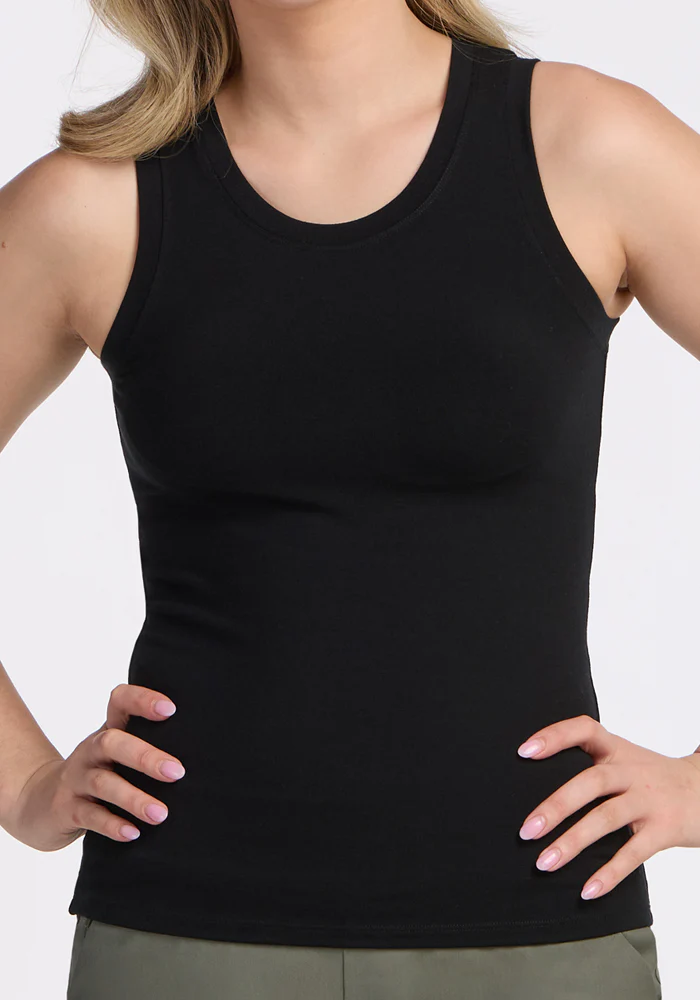 Ava Tank Top - Black - Image 4