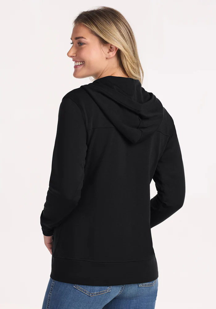 Darby Zip Up Hoodie - Black - Image 12