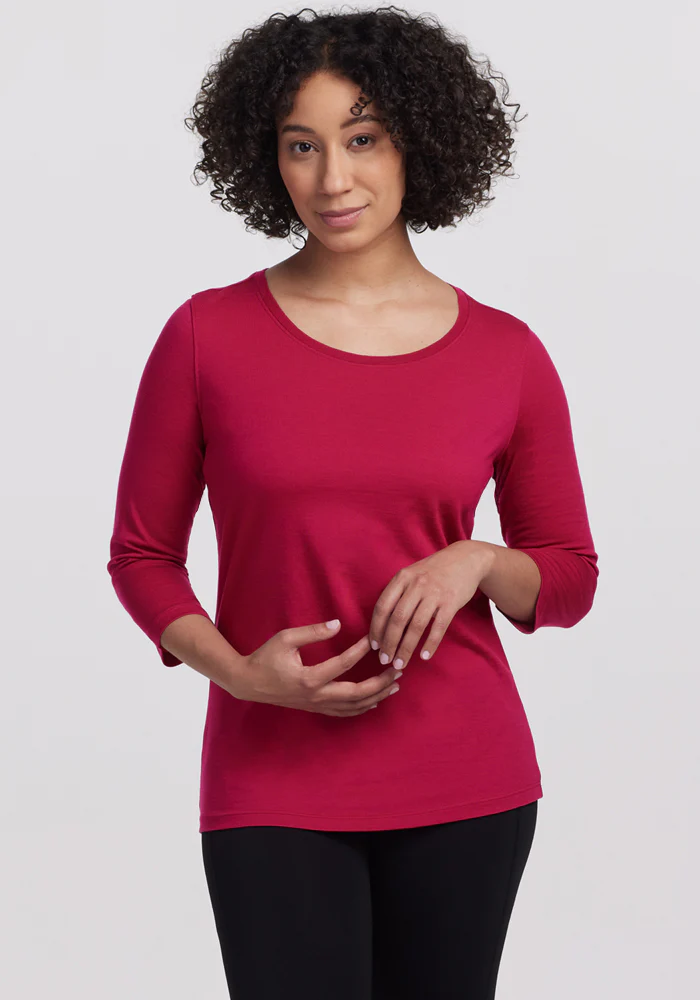 Jenny 3/4 Sleeve Crew Neck