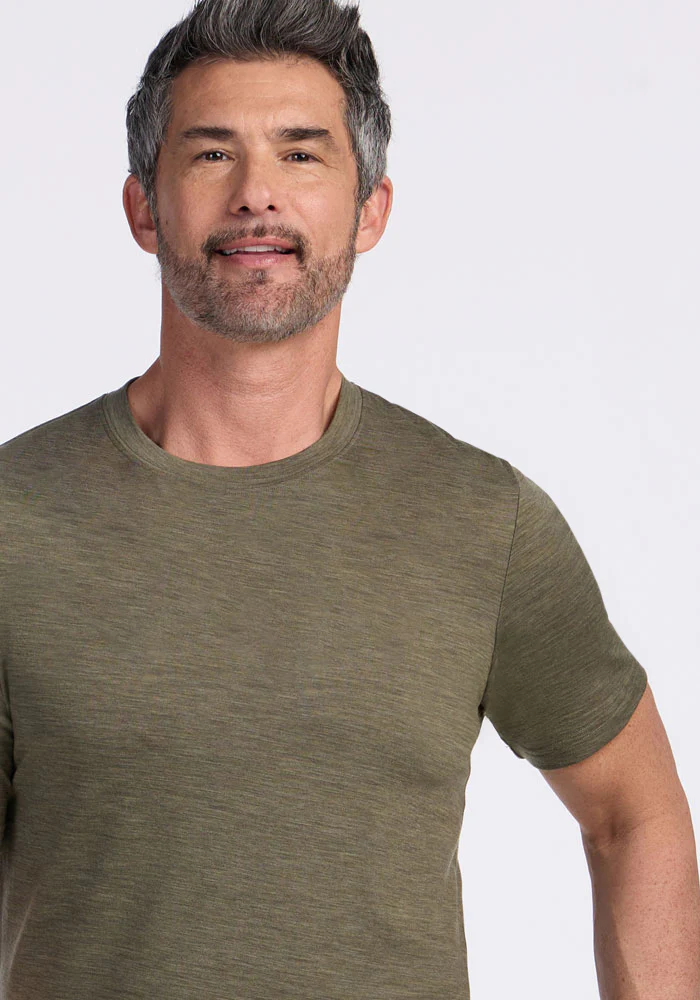 Endurance Tee - Sage Olive Melange - Image 2