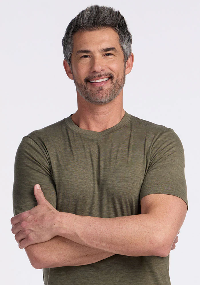 Endurance Tee - Sage Olive Melange - Image 3
