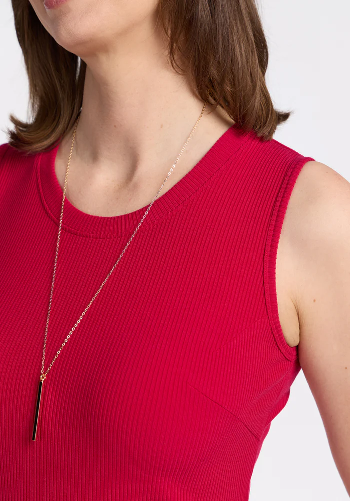 Iris Ribbed Dress - Poppy Spark - Image 4