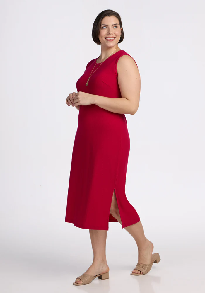 Iris Ribbed Dress - Poppy Spark - Image 8