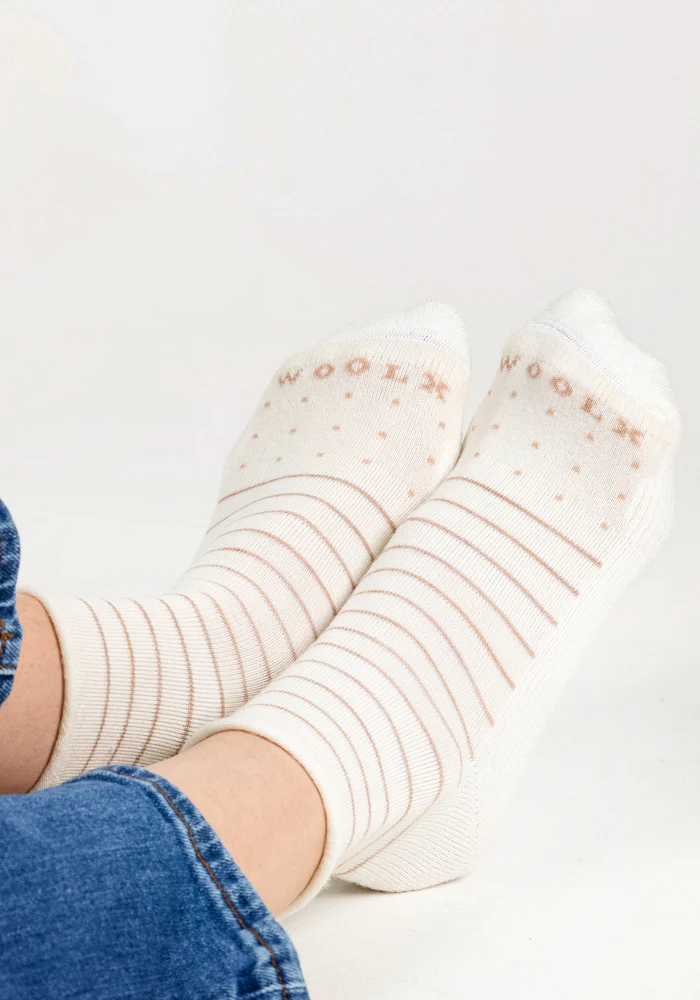 Womens Derby Roll Top Sock - Sand Dollar - Image 2
