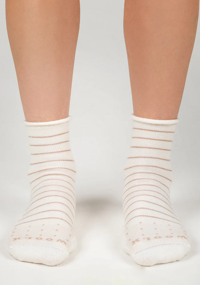 Womens Derby Roll Top Sock - Sand Dollar - Image 4