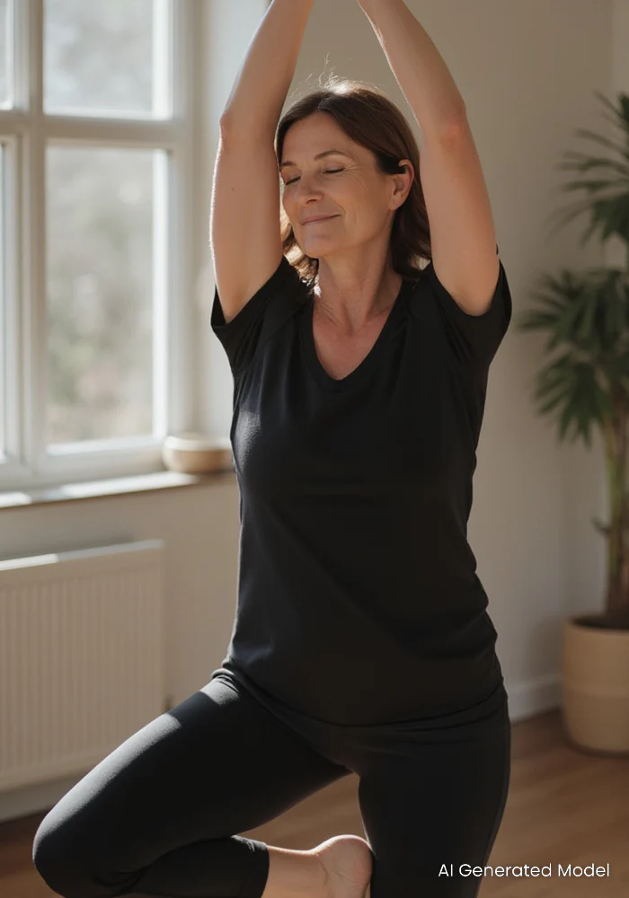 Mia V Neck - Black - Image 17