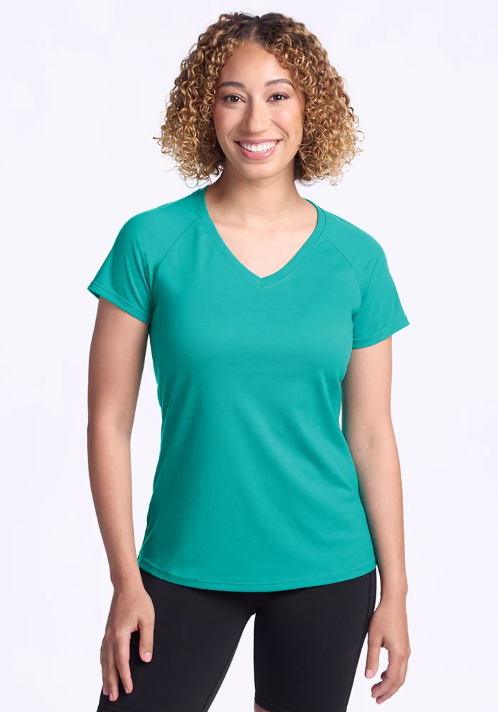 Mia V Neck - Cool Jade - Image 2