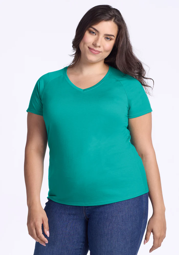 Mia V Neck - Cool Jade - Image 8