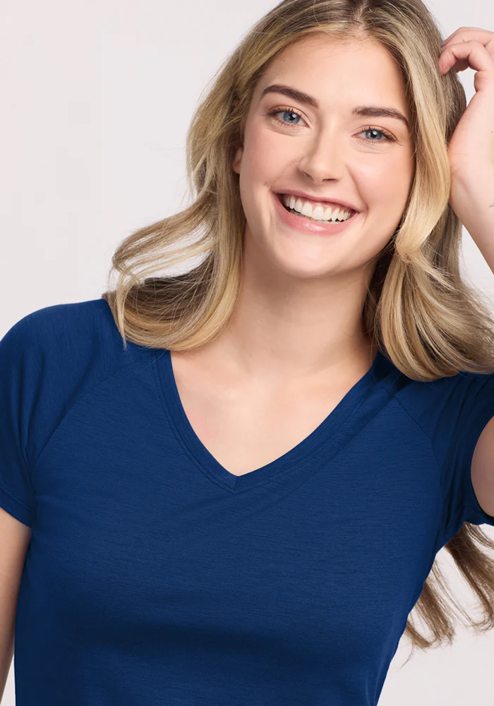 Mia V Neck - Estate Blue - Image 3