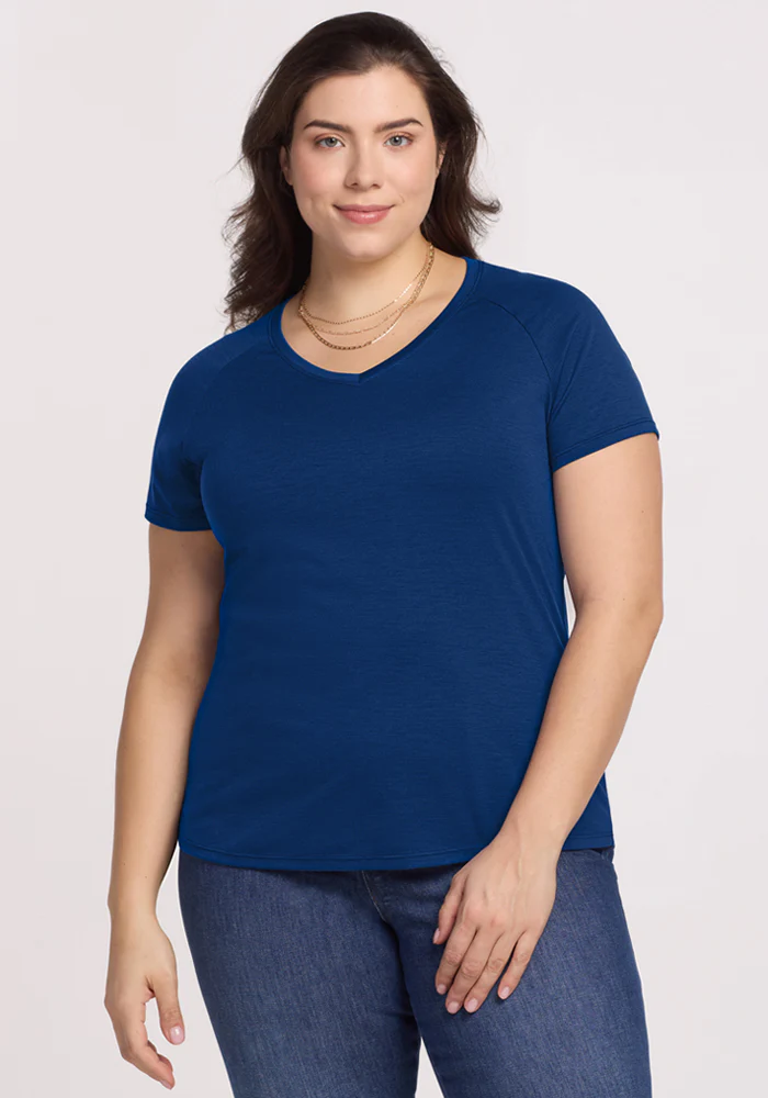 Mia V Neck - Estate Blue - Image 7
