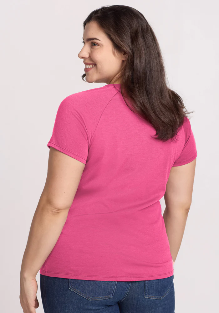 Mia V Neck - Raspberry Fizz - Image 11