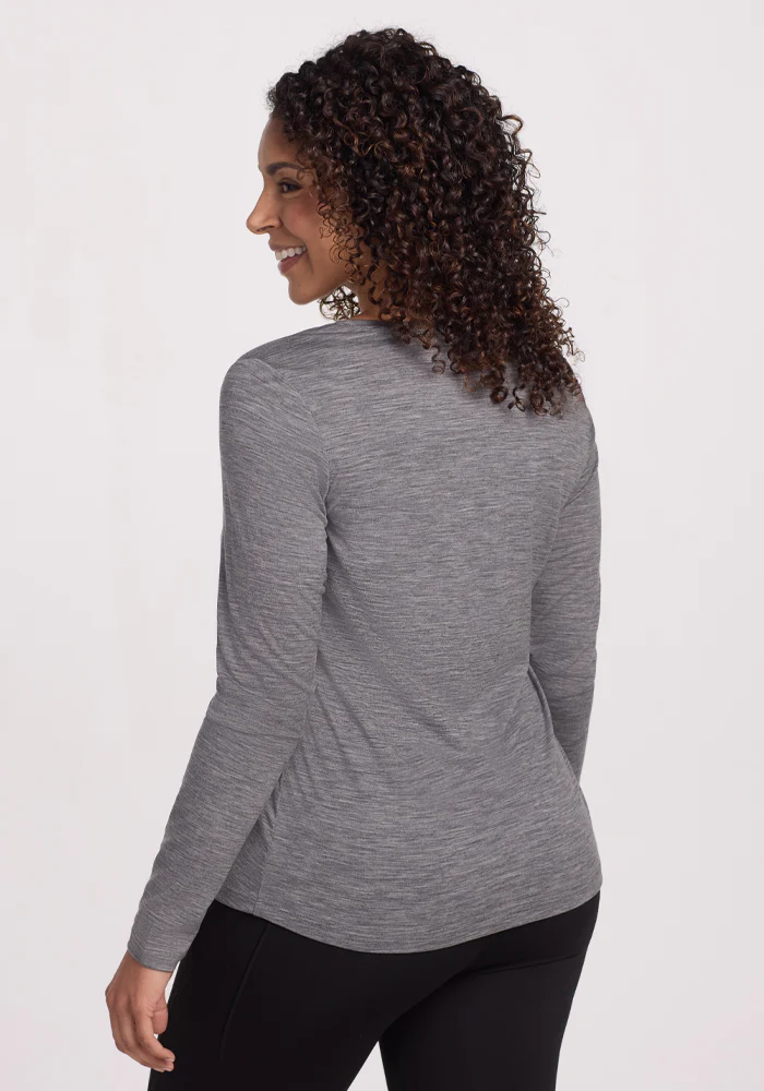Millie Long Sleeve - Graphite Heather - Image 7