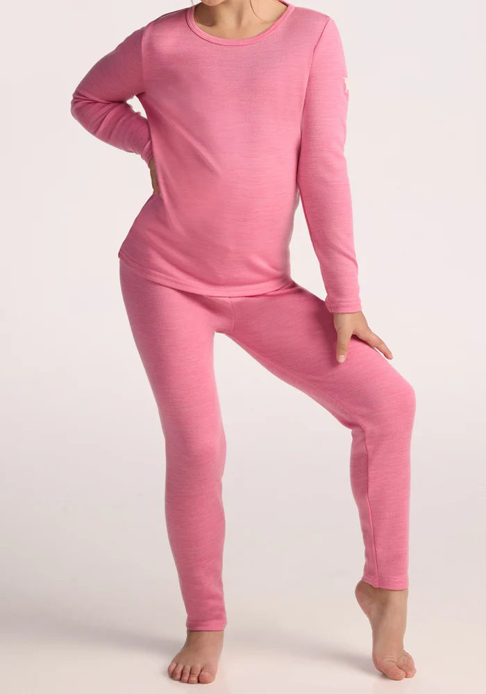 Kids Explorer Base Layer Bottoms - Pinky Promise - Image 16