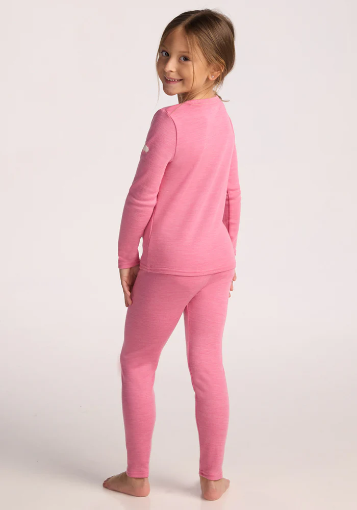 Kids Explorer Base Layer Bottoms - Pinky Promise - Image 17