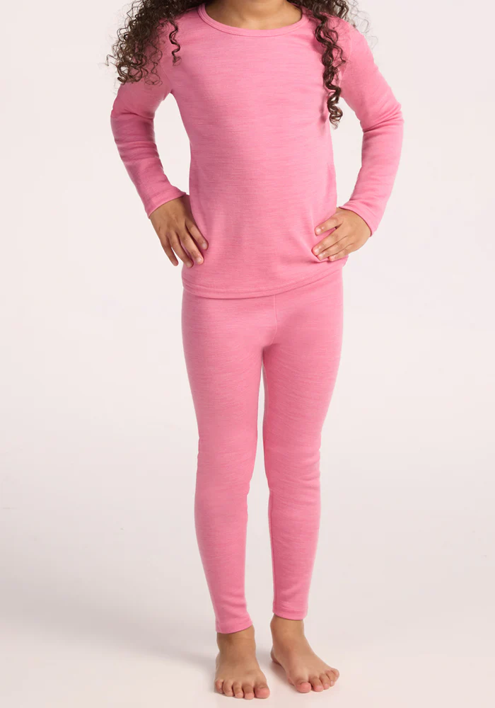 Kids Explorer Base Layer Bottoms - Pinky Promise - Image 4