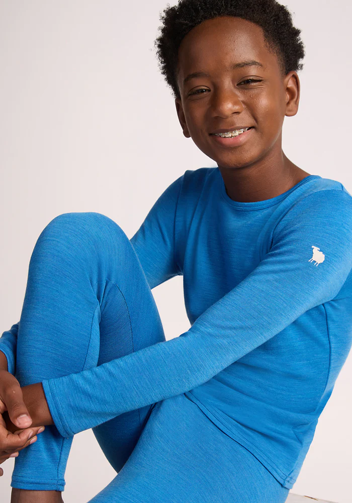 Kids Explorer Base Layer Top - Blue Razz - Image 16