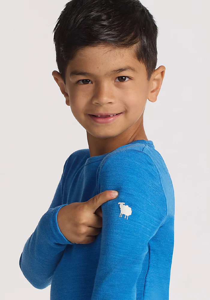 Kids Explorer Base Layer Top - Blue Razz - Image 2