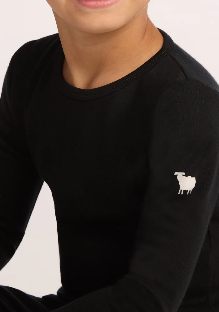 Kids Explorer Base Layer Top - Black - Image 12