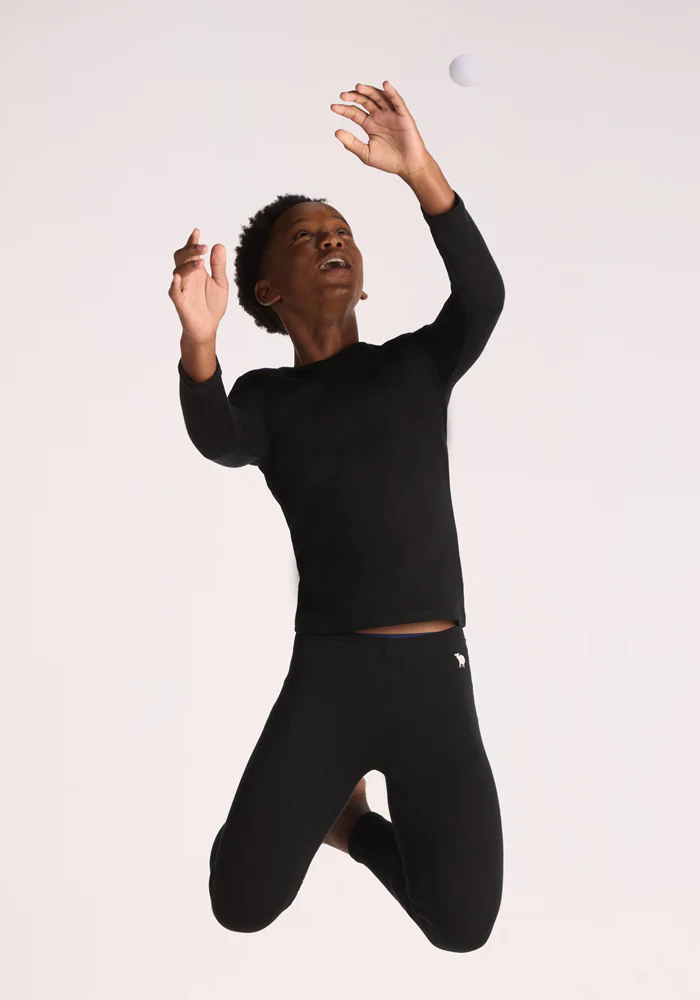 Kids Explorer Base Layer Top - Black - Image 23