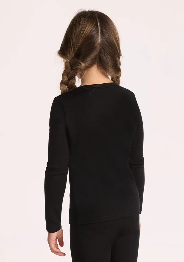 Kids Explorer Base Layer Top - Black - Image 8