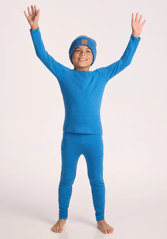 Kids Explorer Base Layer Bottoms - Blue Razz - Image 10
