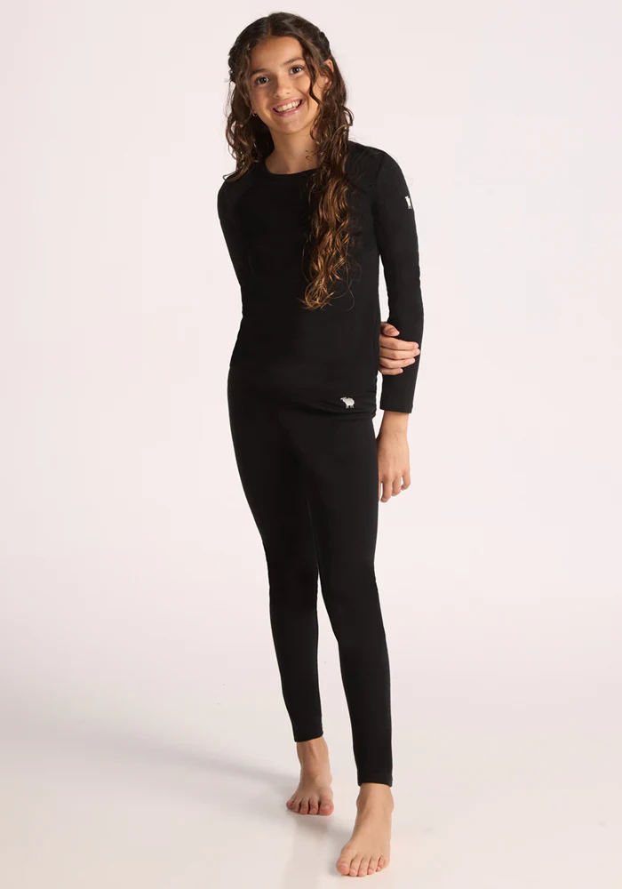 Kids Explorer Base Layer Bottoms - Black - Image 16