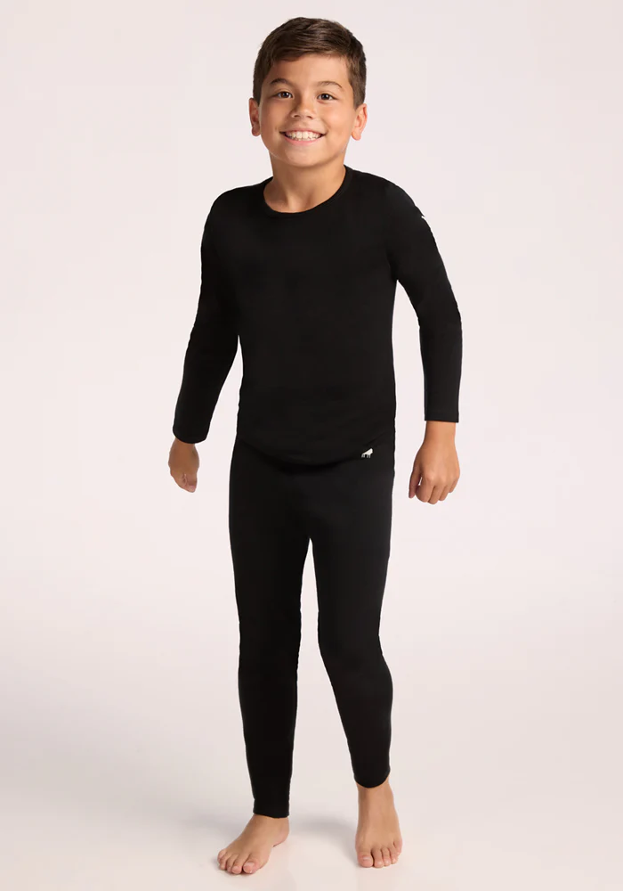 Kids Explorer Base Layer Bottoms - Black - Image 20